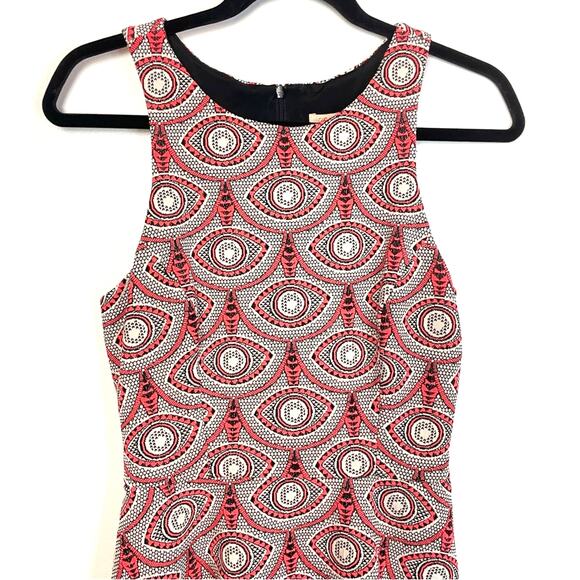 Mara Hoffman Short Sleeve Dress Abstract Print Evil Eye Fit & Flare - Picture 5 of 14
